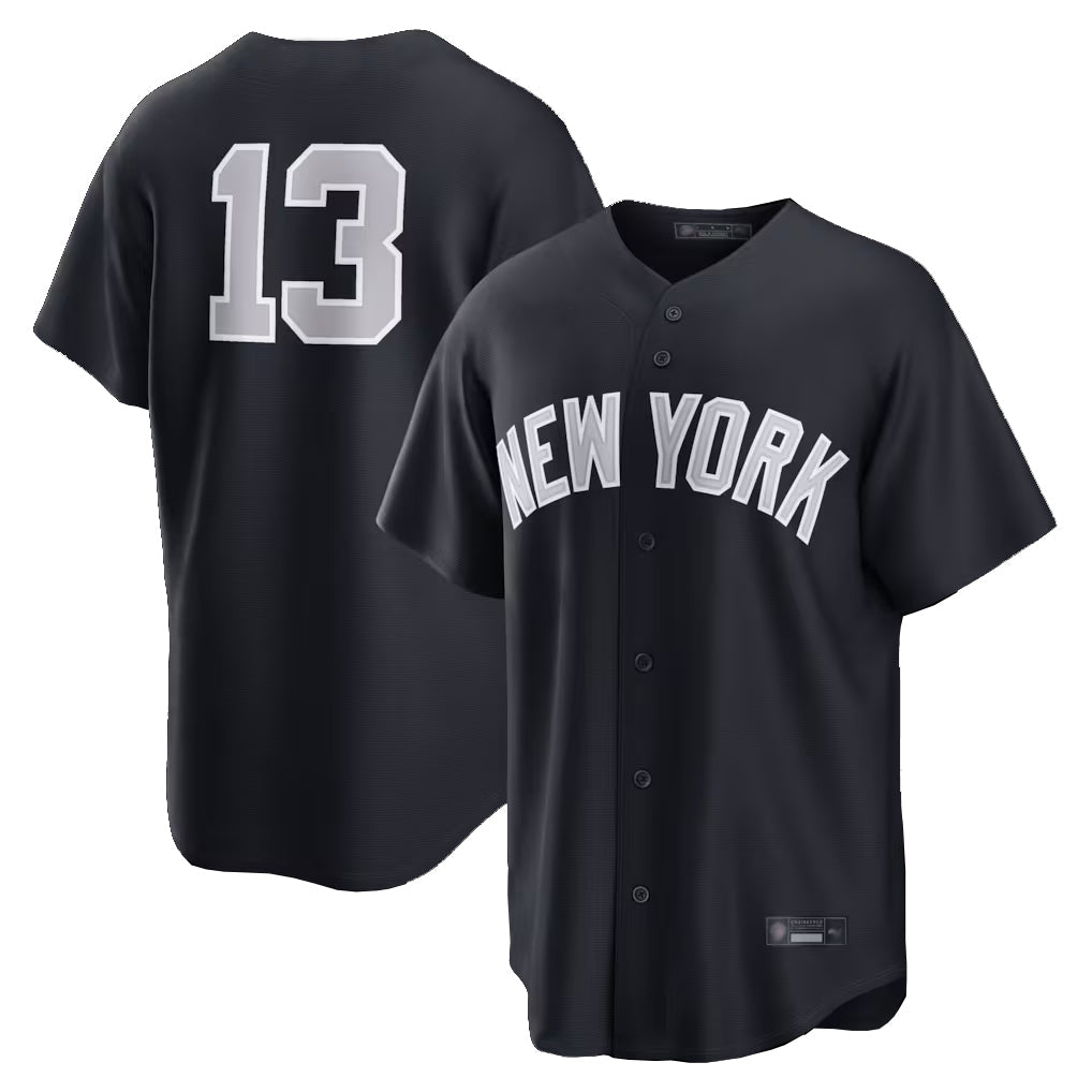 Johmsee NY.Yankees #13 Jazz Chisholm Jr Player Navy Game Home Stitched Jerseys