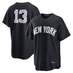 Johmsee NY.Yankees #13 Jazz Chisholm Jr Player Navy Game Home Stitched Jerseys