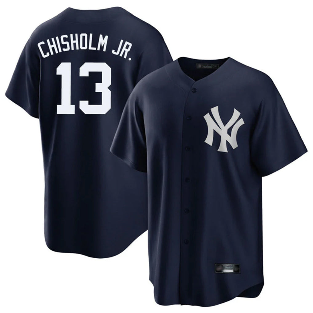 Johmsee NY.Yankees #13 Jazz Chisholm Jr Player Navy Game Stitched Jerseys