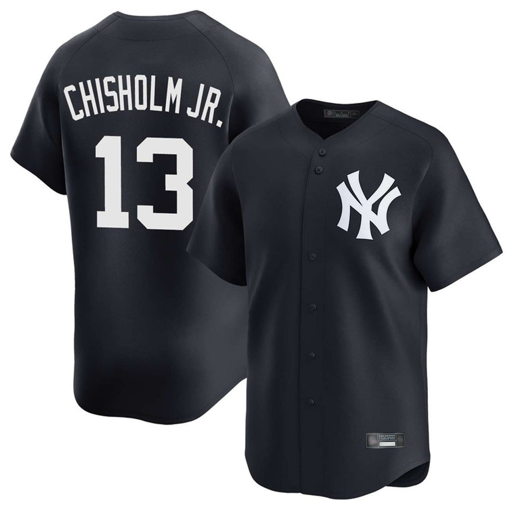 Johmsee NY.Yankees #13 Jazz Chisholm Jr Player Navy Limited Game Stitched Jerseys