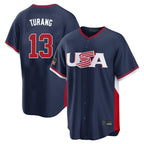 Johmsee NY.Yankees #13 Jazz Chisholm Jr Player Navy USA 2026 World Classic Limited Game Stitched Jerseys