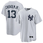 Johmsee NY.Yankees #13 Jazz Chisholm Jr Player White Game Home Stitched Jerseys