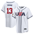 Johmsee NY.Yankees #13 Jazz Chisholm Jr Player White USA 2026 World Classic Limited Game Stitched Jerseys