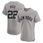Johmsee NY.Yankees #22 Ben Rice Player Gray Limited Elite Home Stitched Jerseys