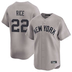 Johmsee NY.Yankees #22 Ben Rice Player Gray Limited Home Stitched Jerseys
