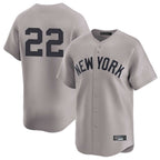 Johmsee NY.Yankees #22 Ben Rice Player Gray Limited Stitched Jerseys