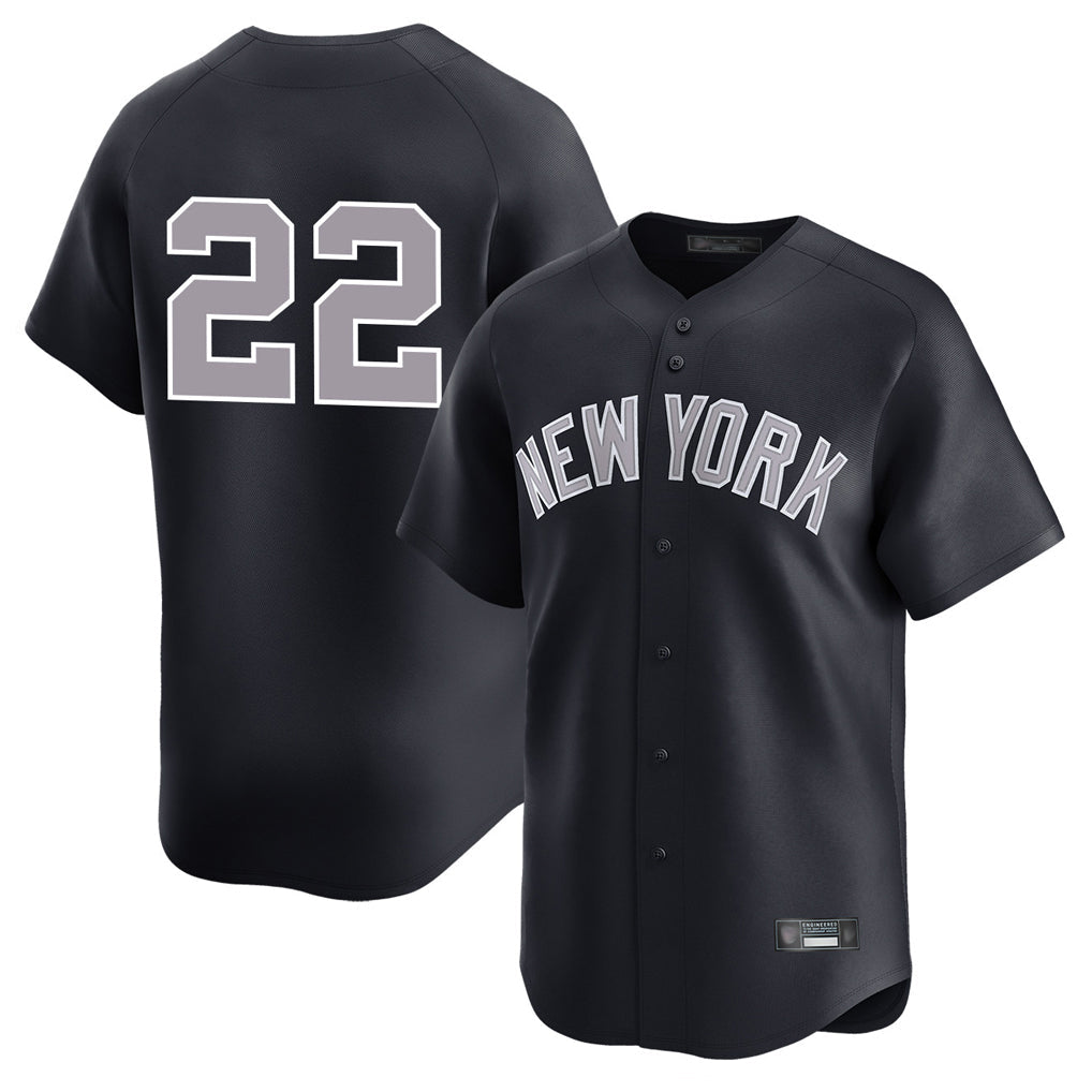 Johmsee NY.Yankees #22 Ben Rice Player Navy Limited Stitched Jerseys