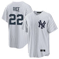 Johmsee NY.Yankees #22 Ben Rice Player White Game Home Stitched Jerseys