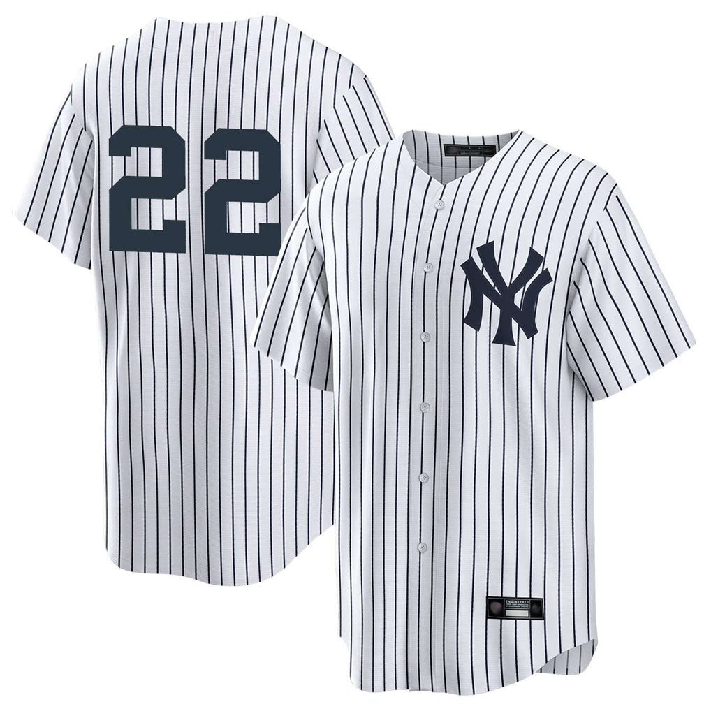 Johmsee NY.Yankees #22 Ben Rice Player White Game Stitched Jerseys
