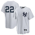 Johmsee NY.Yankees #22 Ben Rice Player White Game Stitched Jerseys