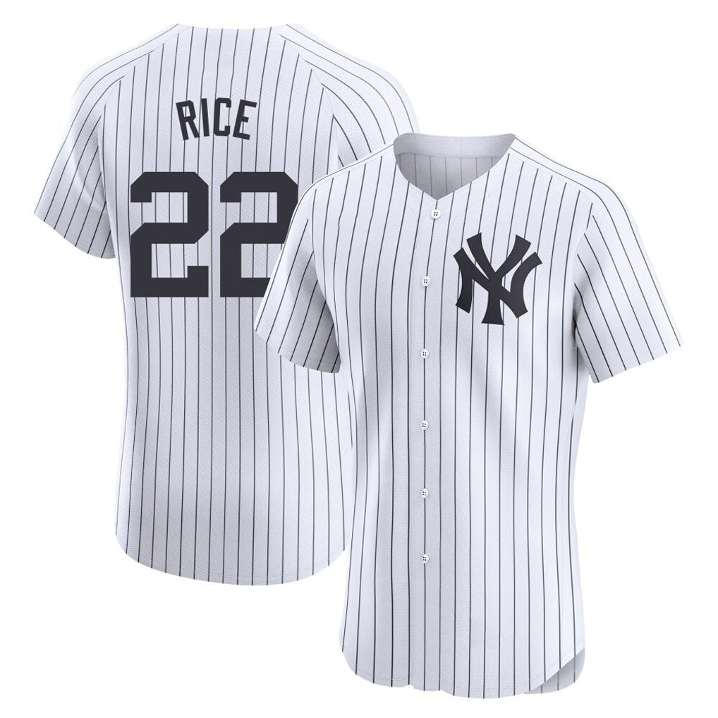 Johmsee NY.Yankees #22 Ben Rice Player White Limited Elite Home Stitched Jerseys