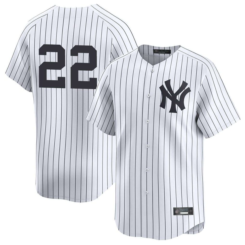 Johmsee NY.Yankees #22 Ben Rice Player White Limited Stitched Jerseys