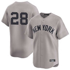 Johmsee NY.Yankees #28 Austin Wells Player Gray Limited Stitched Jerseys