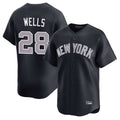 Johmsee NY.Yankees #28 Austin Wells Player Navy Limited Home Stitched Jerseys