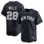 Johmsee NY.Yankees #28 Austin Wells Player Navy Limited Home Stitched Jerseys
