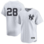 Johmsee NY.Yankees #28 Austin Wells Player White Limited Stitched Jerseys