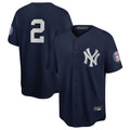 Johmsee NY.Yankees #2 Derek Jeter Player Navy 2020 Hall of Fame Induction Limited Stitched Jerseys