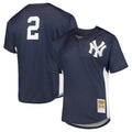 Johmsee NY.Yankees #2 Derek Jeter Player Navy Mitchell & Ness Limited Stitched Jerseys
