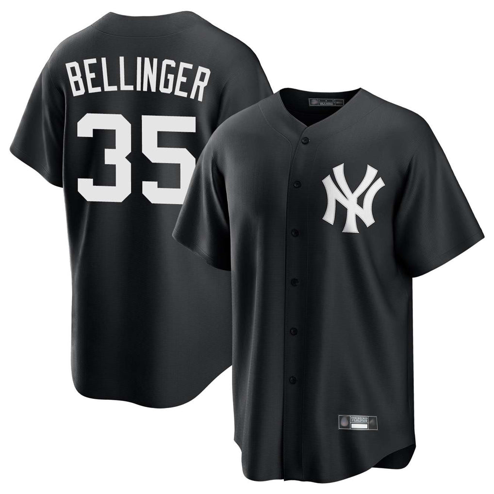 Johmsee NY.Yankees #35 Cody Bellinger Player Black Game Stitched Jerseys