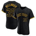 Johmsee NY.Yankees #35 Cody Bellinger Player Black Snake Skin City Limited ELite Home Stitched Jerseys