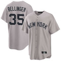 Johmsee NY.Yankees #35 Cody Bellinger Player Gray Game Home Stitched Jerseys