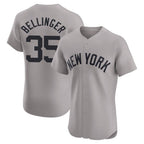 Johmsee NY.Yankees #35 Cody Bellinger Player Gray Limited Elite Home Stitched Jerseys
