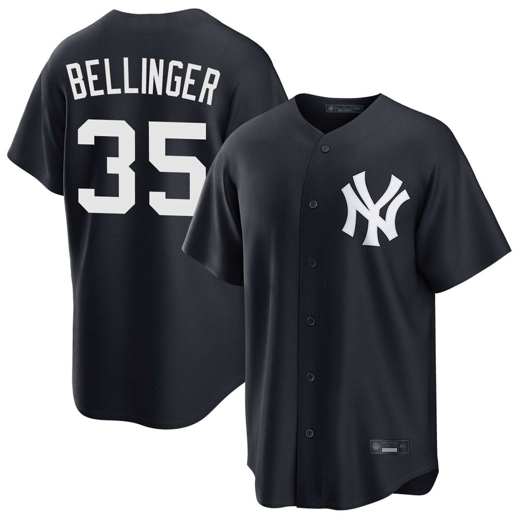 Johmsee NY.Yankees #35 Cody Bellinger Player Navy Game Stitched Jerseys