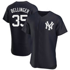 Johmsee NY.Yankees #35 Cody Bellinger Player Navy Limited Elite Home Stitched Jerseys