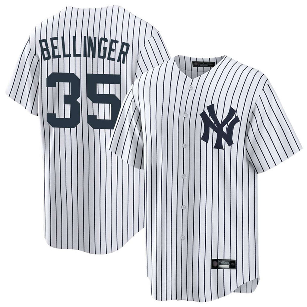 Johmsee NY.Yankees #35 Cody Bellinger Player White Game Home Stitched Jerseys