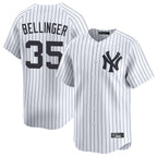 Johmsee NY.Yankees #35 Cody Bellinger Player White Limited Home Stitched Jerseys