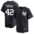 Johmsee NY.Yankees #42 Mariano Rivera Player Navy Alternate Limited Home Stitched Jerseys
