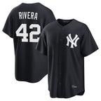 Johmsee NY.Yankees #42 Mariano Rivera Player Navy Game Home Stitched Jerseys