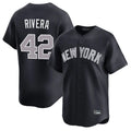 Johmsee NY.Yankees #42 Mariano Rivera Player Navy Limited Home Stitched Jerseys