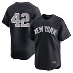 Johmsee NY.Yankees #42 Mariano Rivera Player Navy Limited Stitched Jerseys