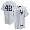 Johmsee NY.Yankees #42 Mariano Rivera Player White Game Stitched Jerseys