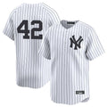 Johmsee NY.Yankees #42 Mariano Rivera Player White Limited Stitched Jerseys