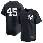 Johmsee NY.Yankees #45 Gerrit Cole Player Navy Limited Home Stitched Jerseys