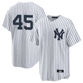 Johmsee NY.Yankees #45 Gerrit Cole Player White Game Home Stitched Jerseys