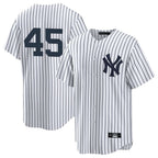 Johmsee NY.Yankees #45 Gerrit Cole Player White Game Home Stitched Jerseys