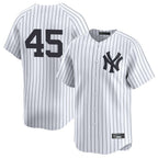 Johmsee NY.Yankees #45 Gerrit Cole Player White Limited Home Stitched Jerseys
