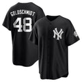 Johmsee NY.Yankees #48 Paul Goldschmidt Player Black Game Stitched Jerseys