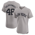 Johmsee NY.Yankees #48 Paul Goldschmidt Player Gray Limited Elite Home Stitched Jerseys