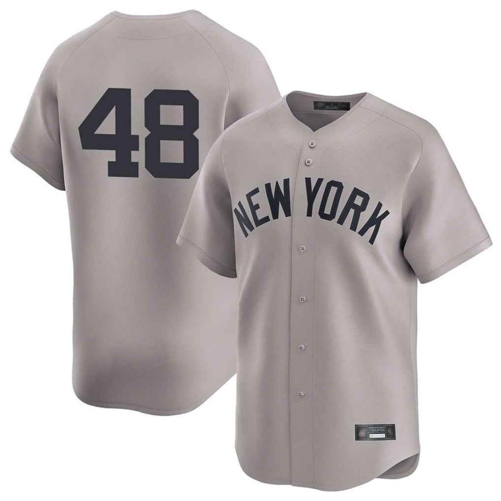 Johmsee NY.Yankees #48 Paul Goldschmidt Player Gray Limited Home Stitched Jerseys