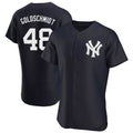 Johmsee NY.Yankees #48 Paul Goldschmidt Player Navy Limited Elite Home Stitched Jerseys