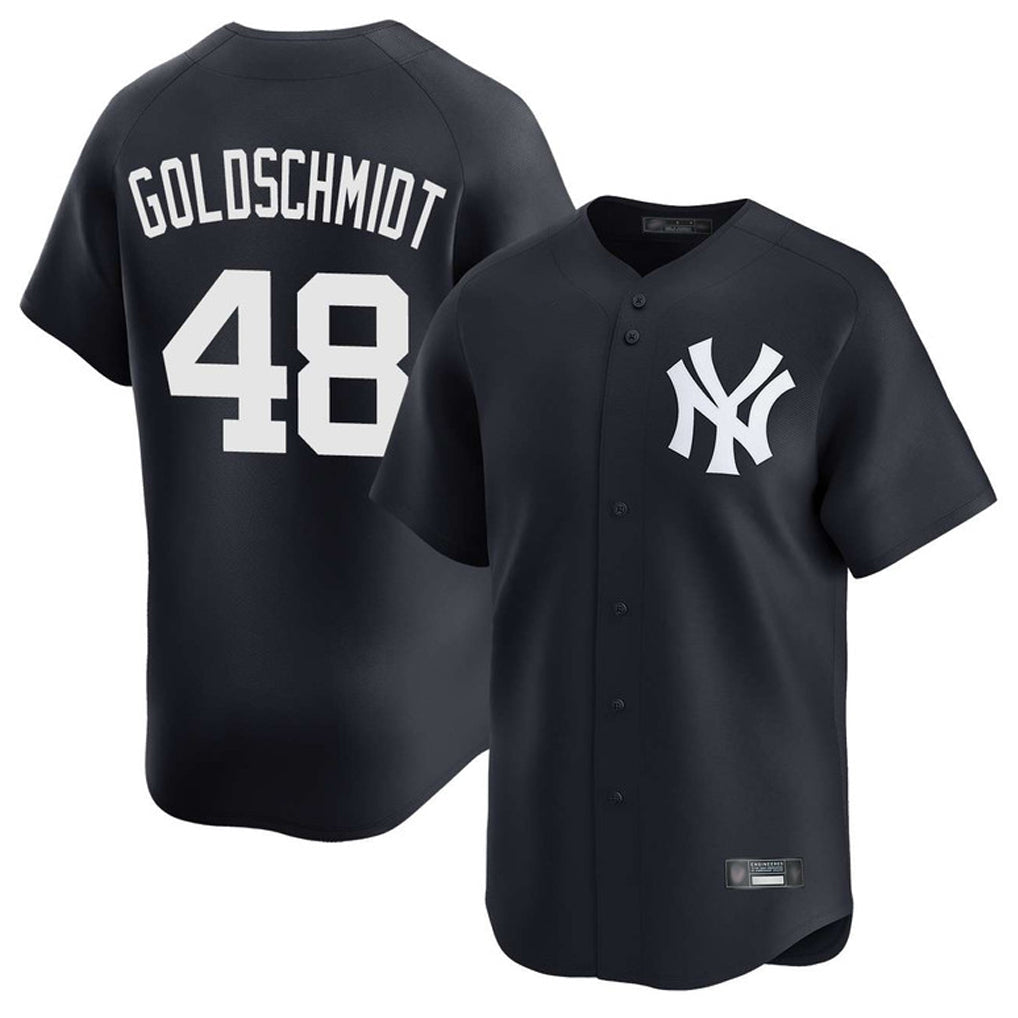 Johmsee NY.Yankees #48 Paul Goldschmidt Player Navy Limited Stitched Jerseys