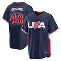 Johmsee NY.Yankees #48 Paul Goldschmidt Player Navy USA 2026 World Classic Limited Game Stitched Jerseys