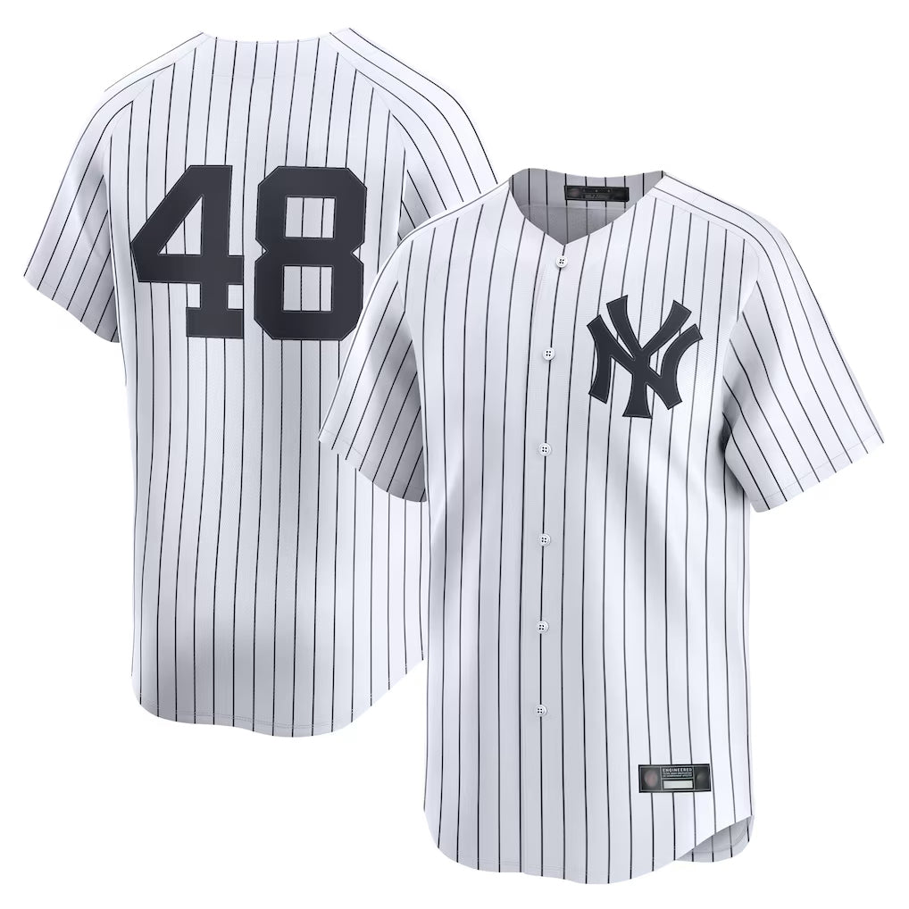 Johmsee NY.Yankees #48 Paul Goldschmidt Player White Limited Home Stitched Jerseys