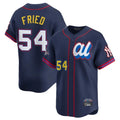 Johmsee NY.Yankees #54 Max Fried Player Navy All Star Limited Home Stitched Jerseys