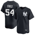 Johmsee NY.Yankees #54 Max Fried Player Navy Limited Game Stitched Jerseys