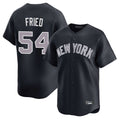 Johmsee NY.Yankees #54 Max Fried Player Navy Limited Home Stitched Jerseys